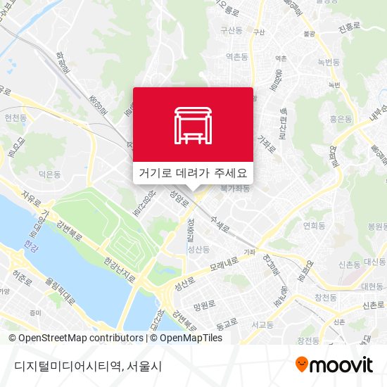 디지털미디어시티역 지도