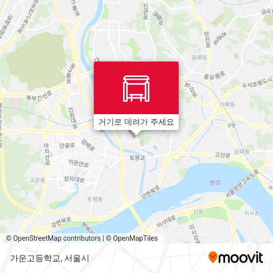 가운고등학교 지도