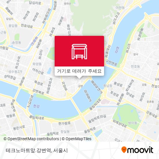 테크노마트앞.강변역 지도