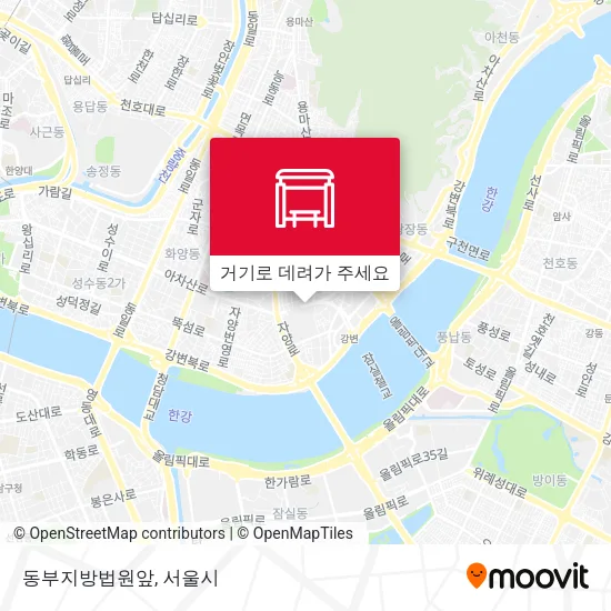동부지방법원앞 지도