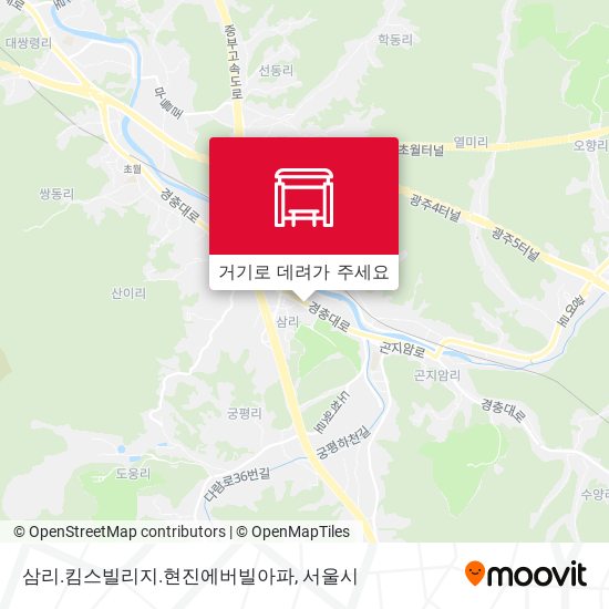 삼리.킴스빌리지.현진에버빌아파 지도