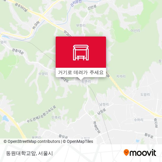 동원대학교앞 지도