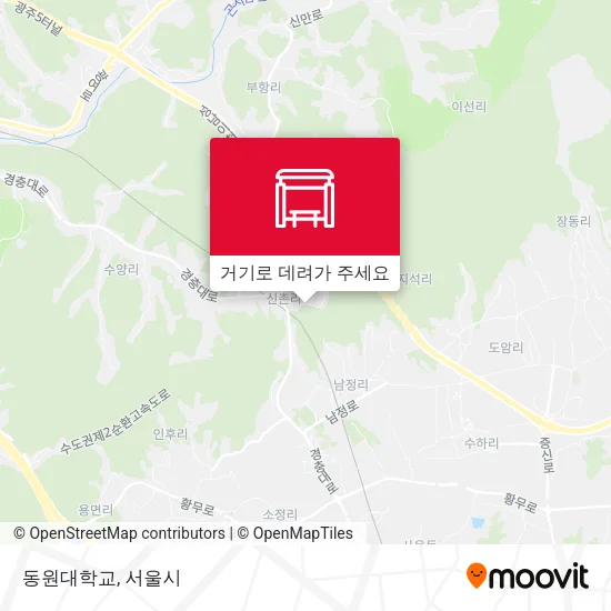 동원대학교 지도