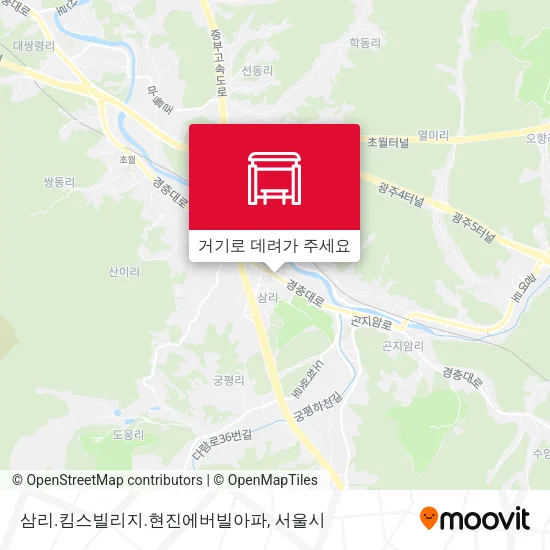 삼리.킴스빌리지.현진에버빌아파 지도