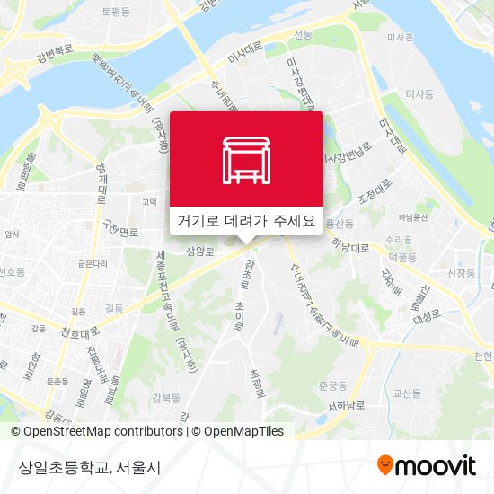 상일초등학교 지도
