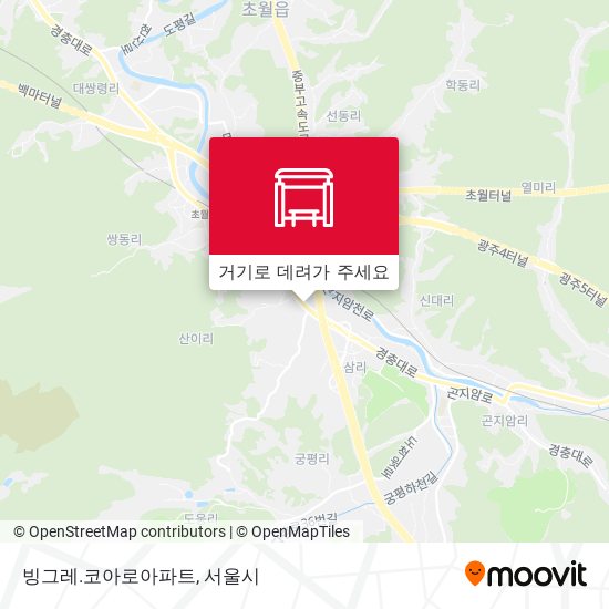 빙그레.코아로아파트 지도