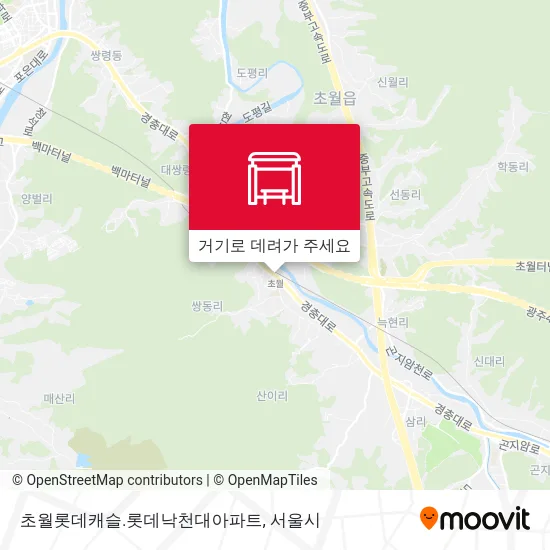 초월롯데캐슬.롯데낙천대아파트 지도