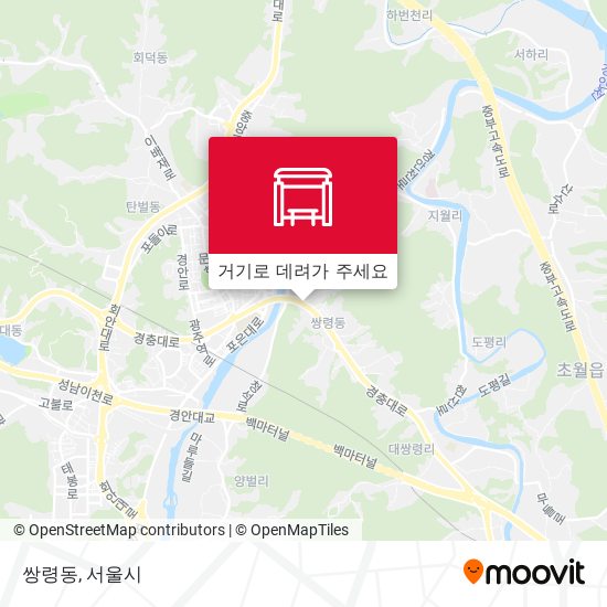 쌍령동 지도