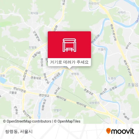 쌍령동 지도
