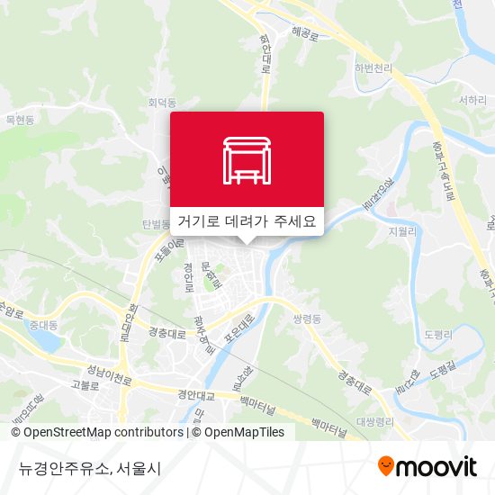 뉴경안주유소 지도