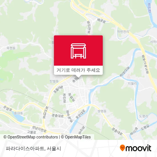 파라다이스아파트 지도