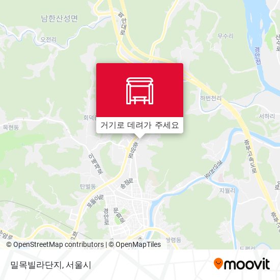 밀목빌라단지 지도