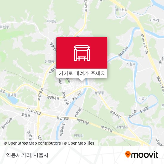 역동사거리 지도