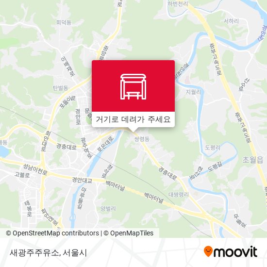 새광주주유소 지도