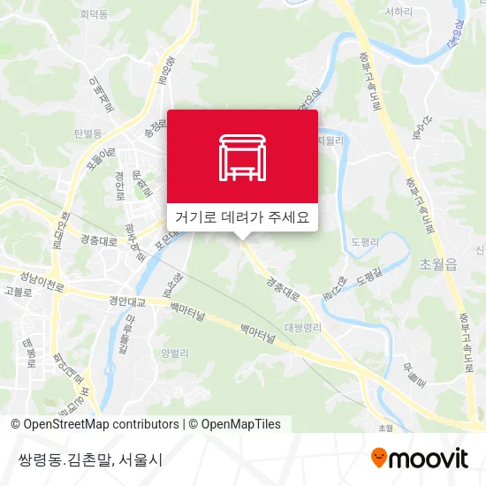 쌍령동.김촌말 지도