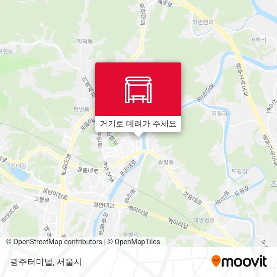 광주터미널 지도