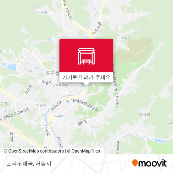 포곡우체국 지도