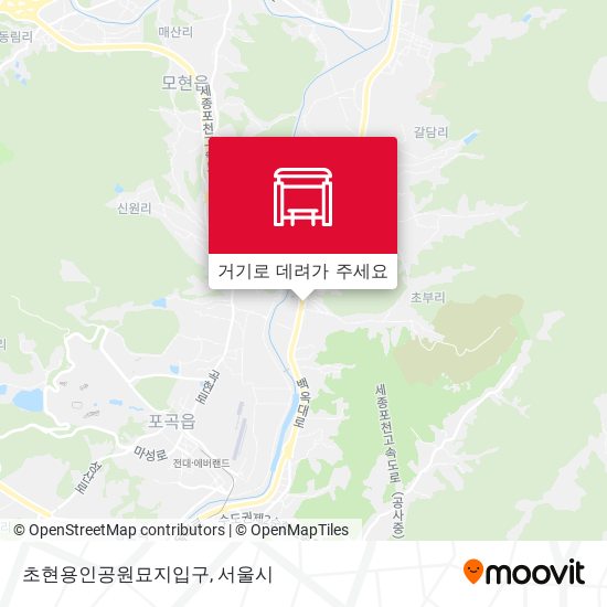 초현용인공원묘지입구 지도