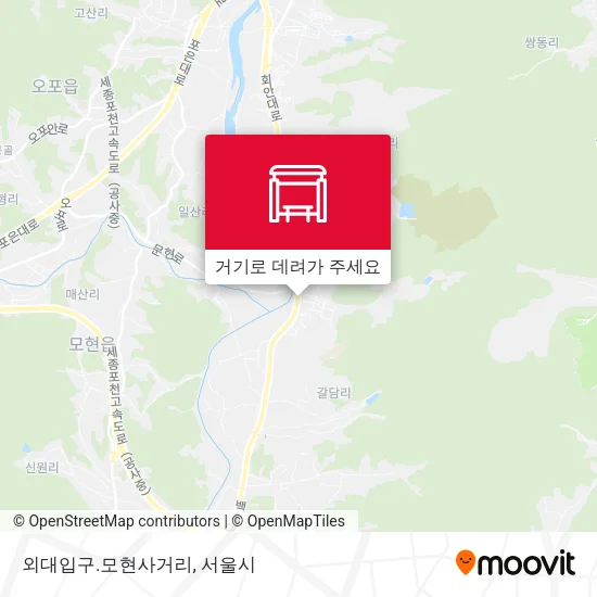 외대입구.모현사거리 지도