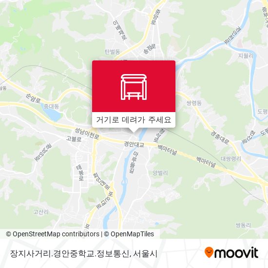 장지사거리.경안중학교.정보통신 지도