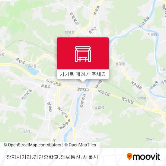 장지사거리.경안중학교.정보통신 지도