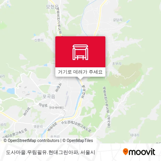 도사마을.우림필유.현대그린아파 지도