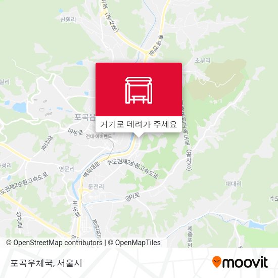 포곡우체국 지도