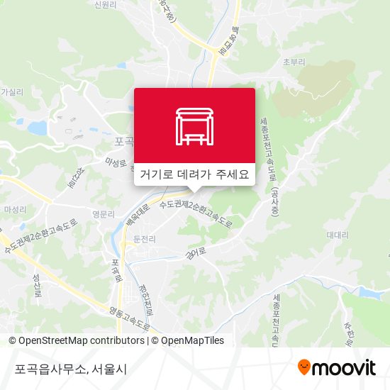 포곡읍사무소 지도