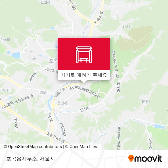 포곡읍사무소 지도