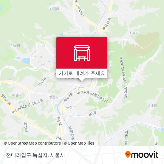 전대리입구.녹십자 지도