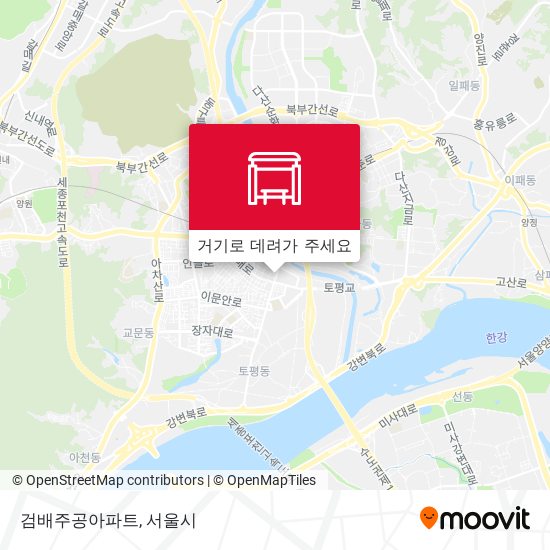 검배주공아파트 지도