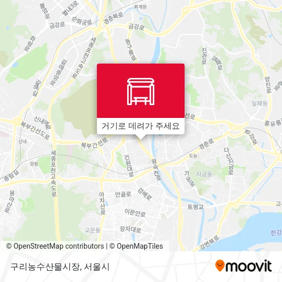 구리농수산물시장 지도