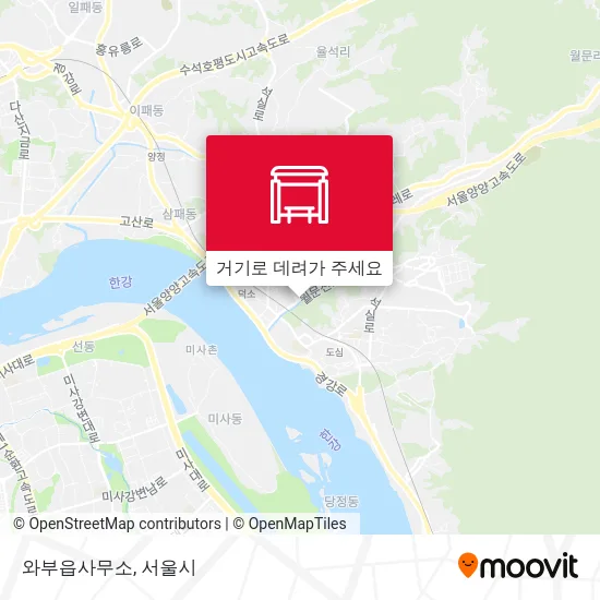 와부읍사무소 지도