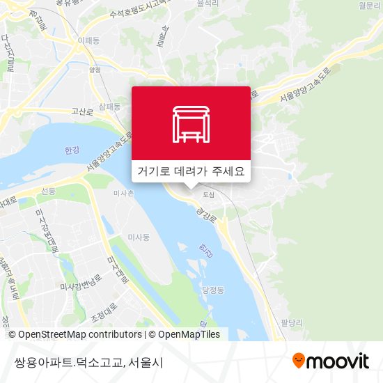 쌍용아파트.덕소고교 지도