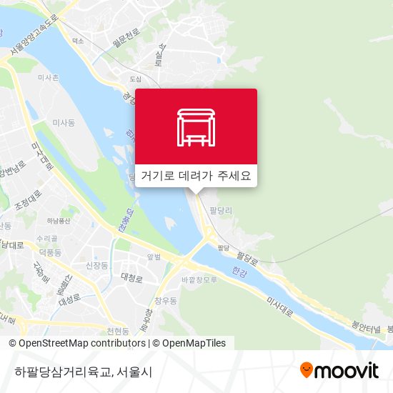 하팔당삼거리육교 지도