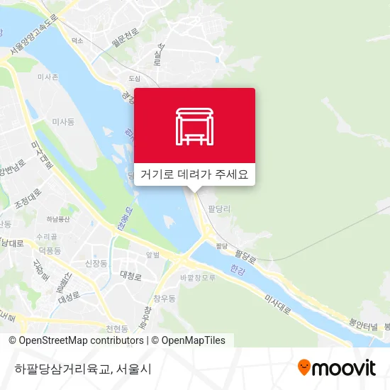 하팔당삼거리육교 지도