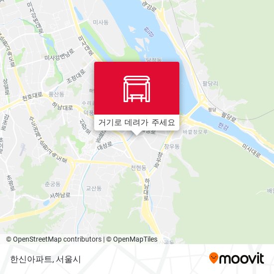 한신아파트 지도