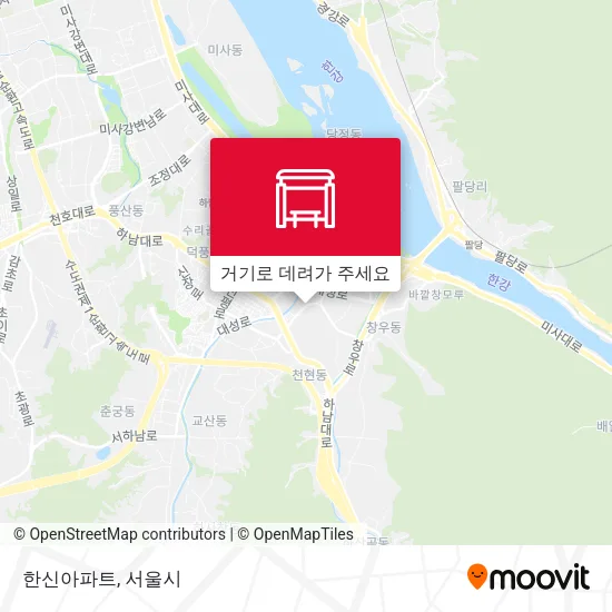 한신아파트 지도