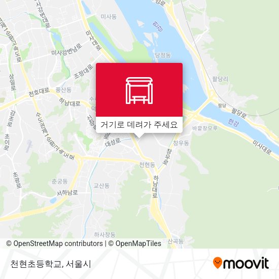 천현초등학교 지도