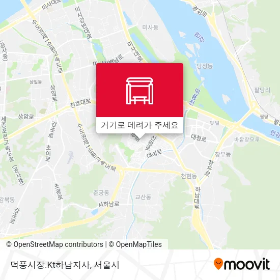 덕풍시장.Kt하남지사 지도