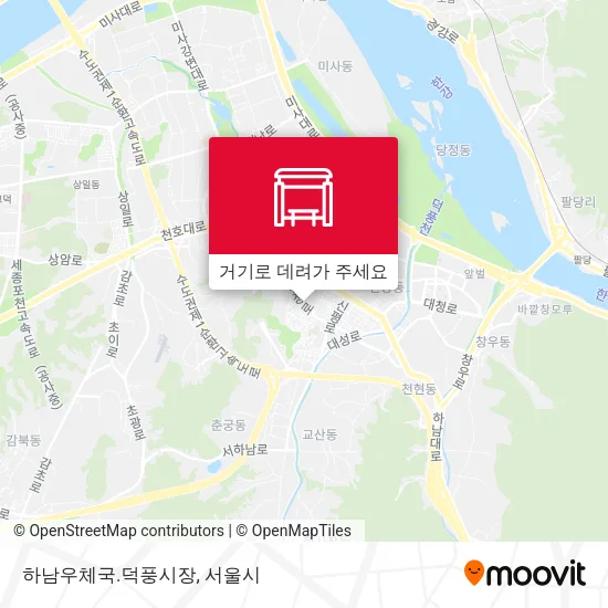 하남우체국.덕풍시장 지도