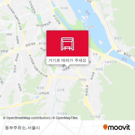 동부주유소 지도