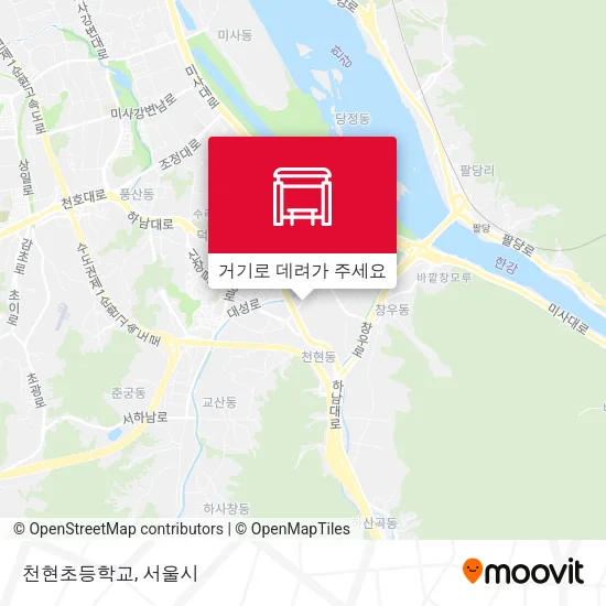 천현초등학교 지도