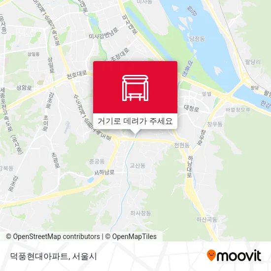 덕풍현대아파트 지도