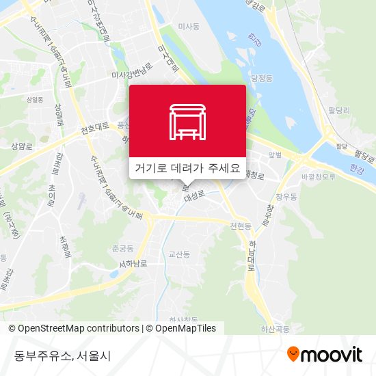 동부주유소 지도