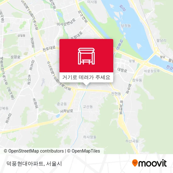 덕풍현대아파트 지도