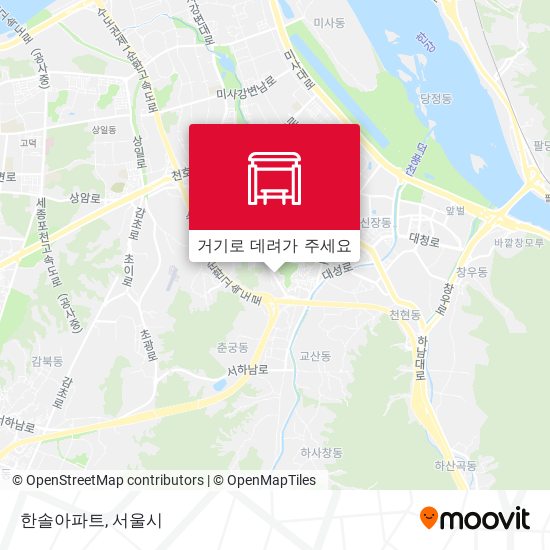 한솔아파트 지도