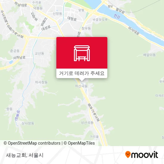 새능교회 지도