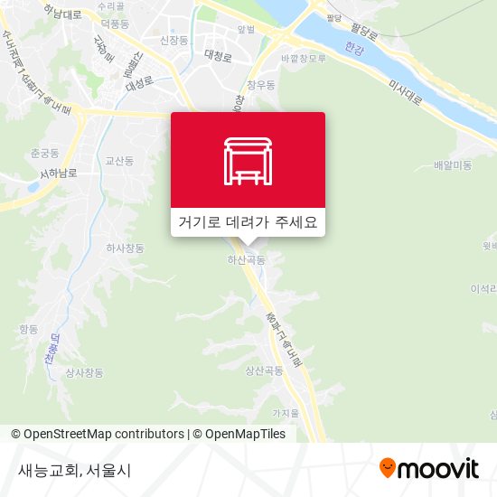 새능교회 지도