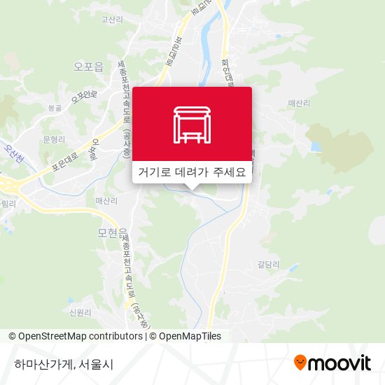 하마산가게 지도